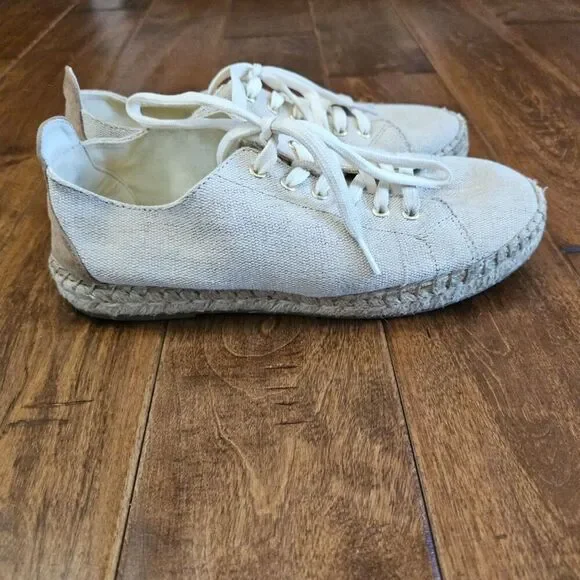 Vintage 7 Eight Espadrille Lace Up Sneakers size 9 - Picture 6 of 12
